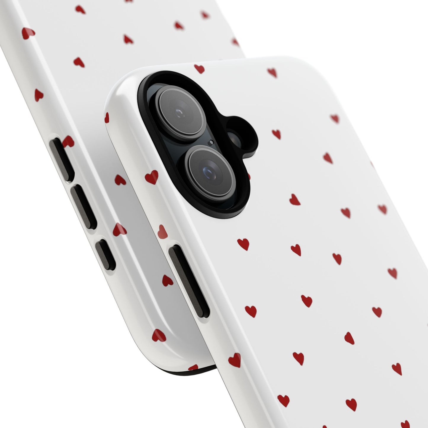 Phone Case with Heart Design, Inspirational Gift, Valentine's Day, Faith-Based Accessories, Everyday Use