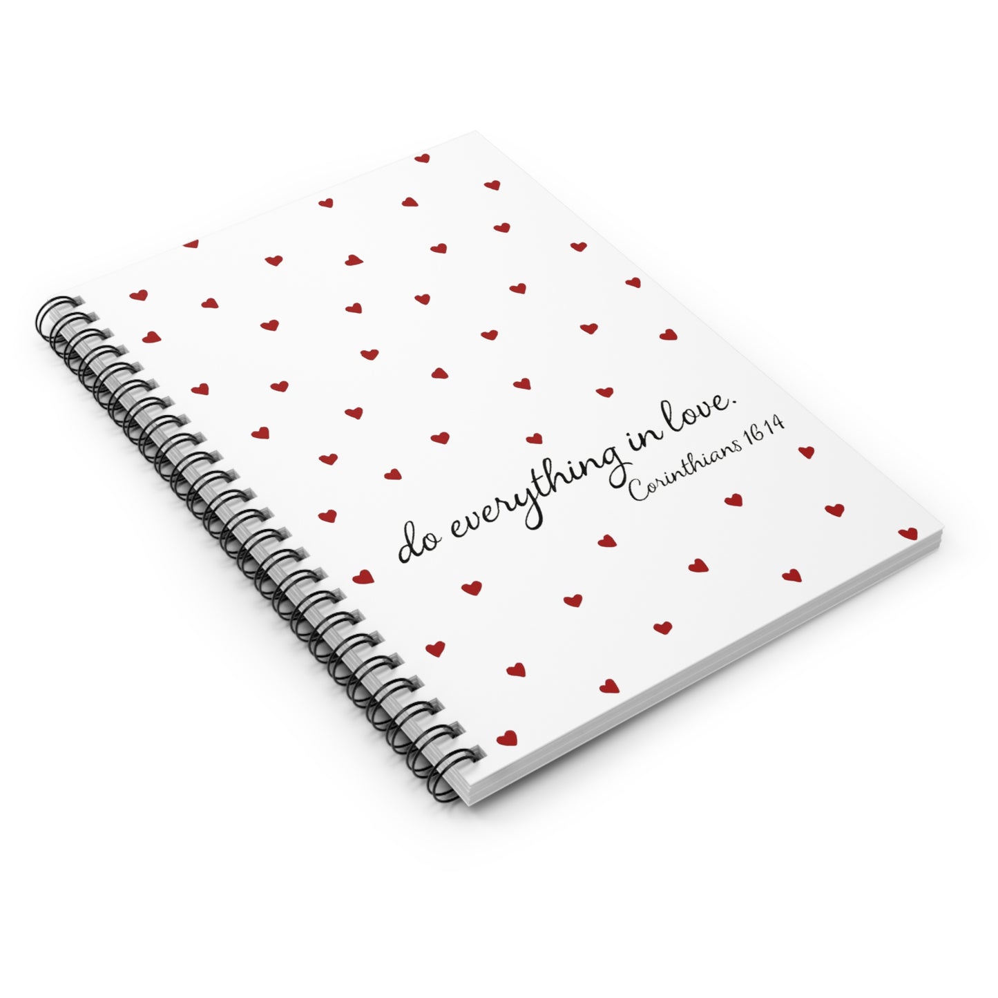 Inspirational Spiral Notebook - Do Everything in Love