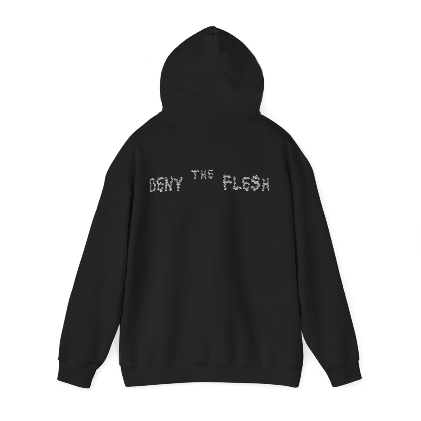 Deny the Flesh Hoodie - Cozy Unisex Sweatshirt, Spiritual Fashion, Inspirational Gift, Casual Wear, Everyday Comfort