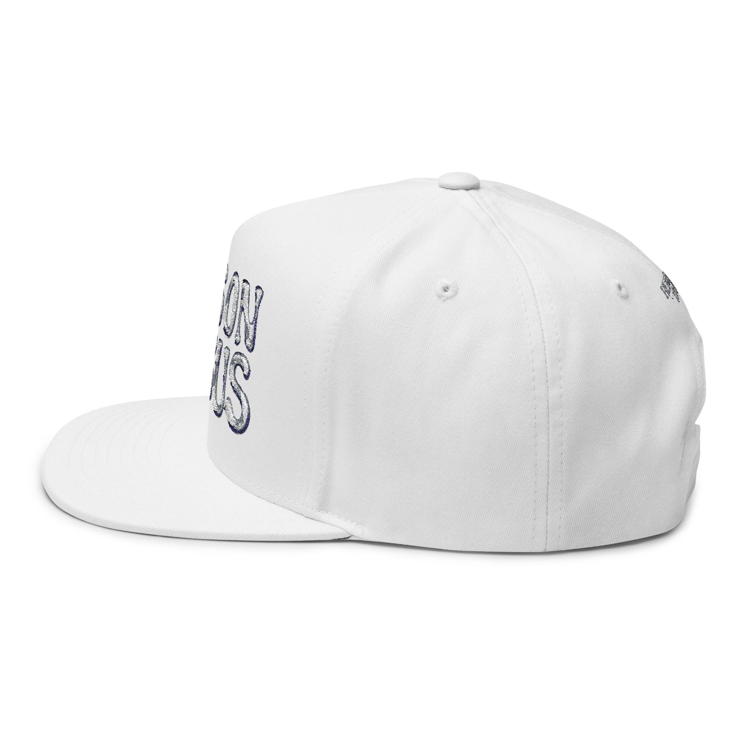 Inspirational Flat Bill Cap - Eyes on Jesus, Christian Headwear, Faith-Based Gift, Religious Apparel, Custom Embroidery Cap